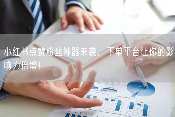小红书点赞粉丝神器来袭，下单平台让你的影响力倍增！