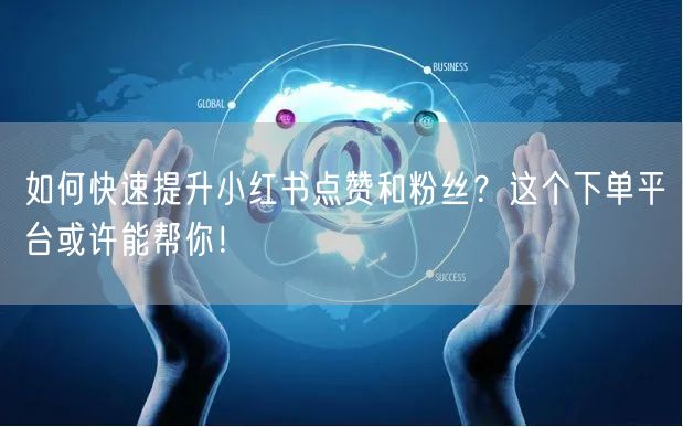 如何快速提升小红书点赞和粉丝？这个下单平台或许能帮你！
