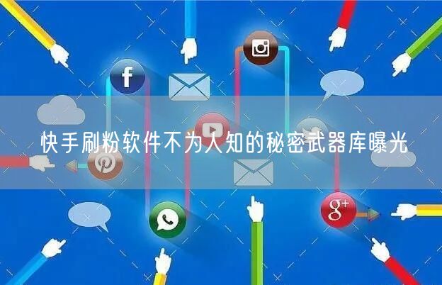 快手刷粉软件不为人知的秘密武器库曝光