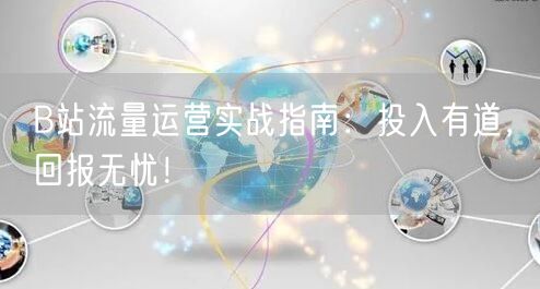 B站流量运营实战指南:投入有道,回报无忧!