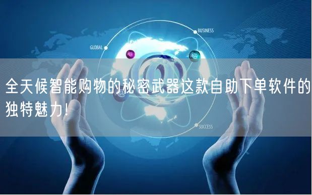 全天候智能购物的秘密武器这款自助下单软件的独特魅力!