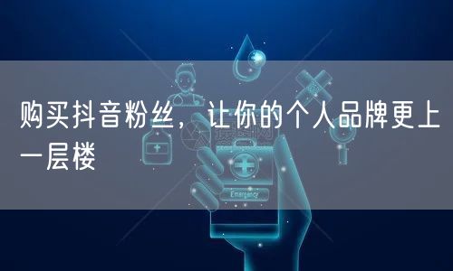 购买抖音粉丝,让你的个人品牌更上一层楼